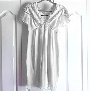 Thurley silk cream color dress